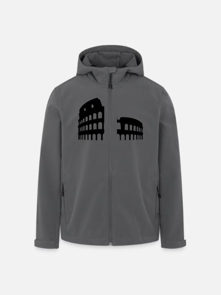 coliseum colosseum - Men’s Recycled Softshell Jacket by Stanley/Stella - black