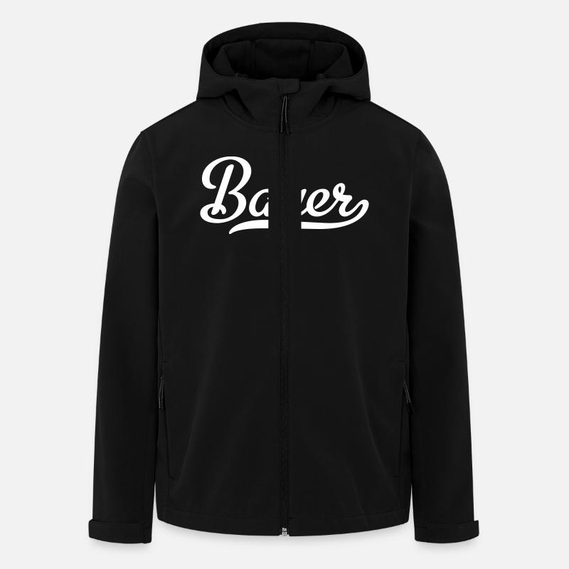 bauer - Recycelte Männer Softshell-Jacke von Stanley/Stella - Schwarz