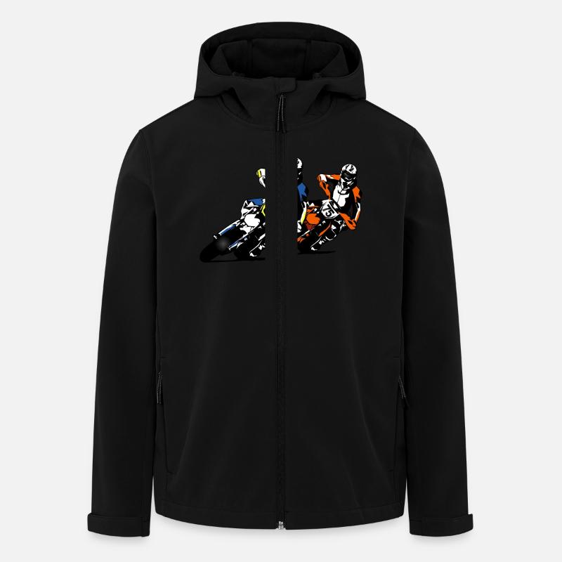 Supermoto - Recycelte Männer Softshell-Jacke von Stanley/Stella - Schwarz