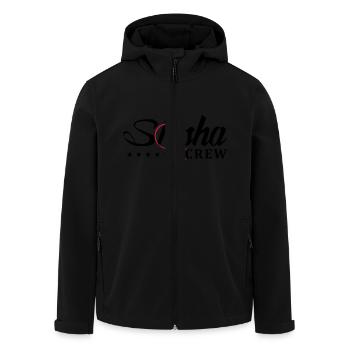 shisha crew - Recycelte Männer Softshell-Jacke von Stanley/Stella - Schwarz - Vorne - AI Model Male 185 light (185cm)