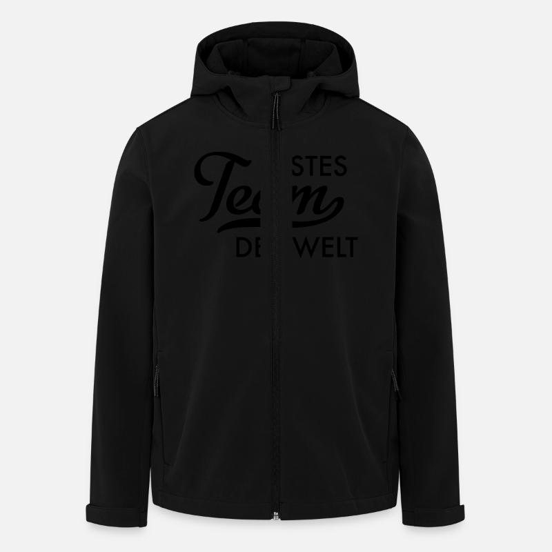 Bestes Team der Welt - Recycelte Männer Softshell-Jacke von Stanley/Stella - Schwarz