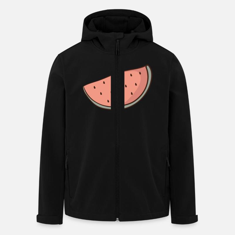 Watermelon - Men’s Recycled Softshell Jacket by Stanley/Stella - black
