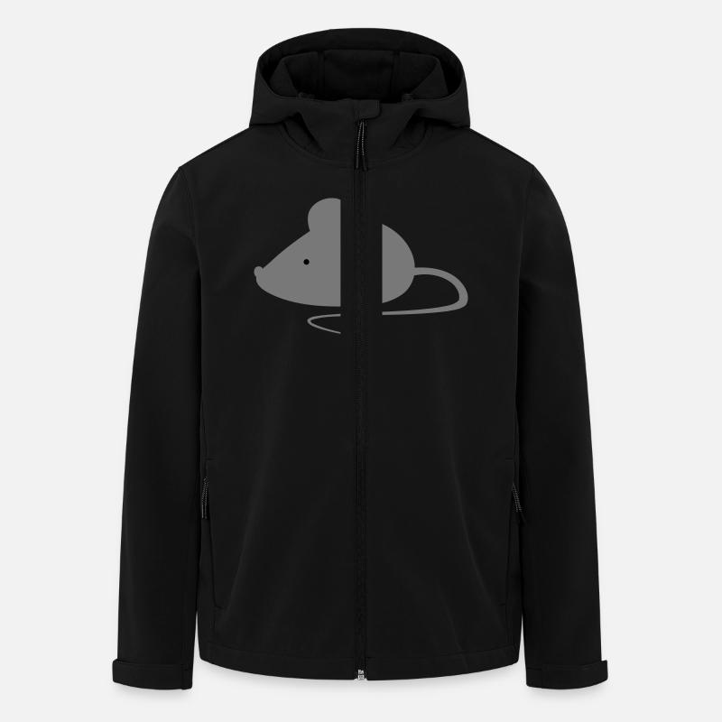 Maus - Recycelte Männer Softshell-Jacke von Stanley/Stella - Schwarz