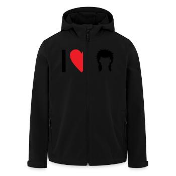 Vokuhila - Recycelte Männer Softshell-Jacke von Stanley/Stella - Schwarz - Vorne - AI Model Male 185 light (185cm)