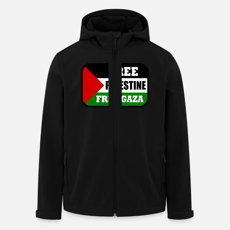 Free palestine - Recycelte Männer Softshell-Jacke von Stanley/Stella - Schwarz