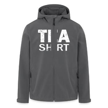 Tee-Hemd - Recycelte Männer Softshell-Jacke von Stanley/Stella - Anthrazit - Vorne - AI Model Male 185 light (185cm)