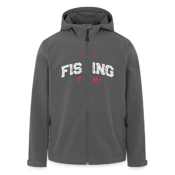 Fishing Team - Recycelte Männer Softshell-Jacke von Stanley/Stella - Schwarz - Vorne - AI Model Male 185 light (185cm)