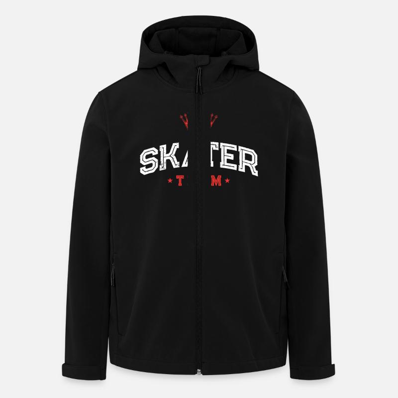 Équipe de patineurs - Veste softshell homme en polyester recyclé Stanley/Stella - noir
