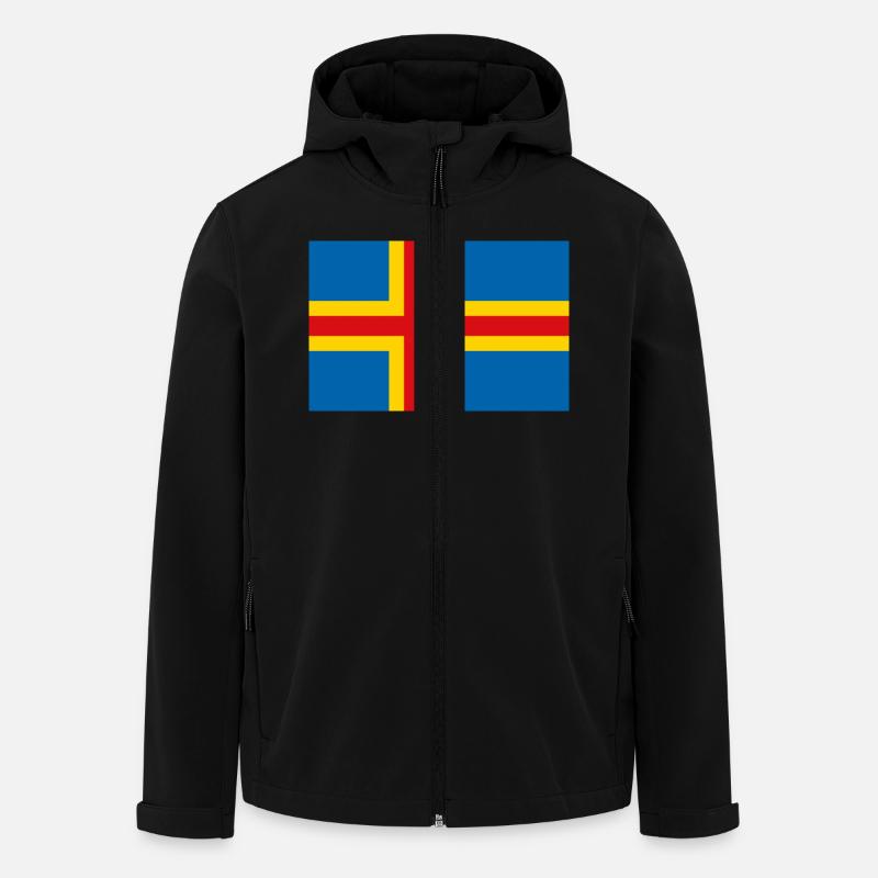 Åland-Inseln - Recycelte Männer Softshell-Jacke von Stanley/Stella - Schwarz