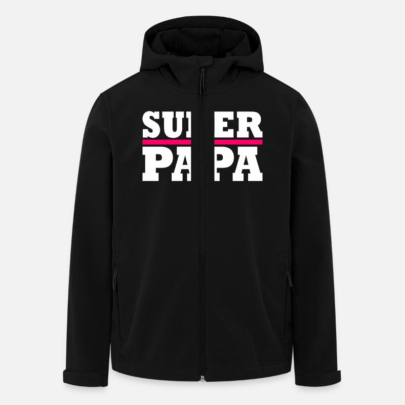 Super papa - Men’s Recycled Softshell Jacket by Stanley/Stella - black