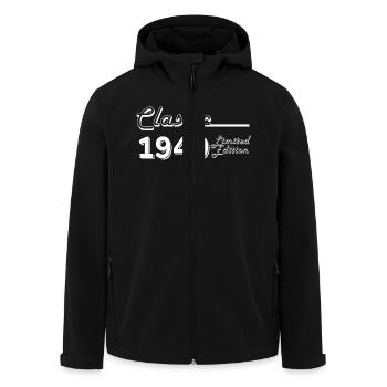 Classic 1949 édition limitée - Veste softshell homme en polyester recyclé Stanley/Stella - noir - Devant - AI Model Male 185 light (185cm)