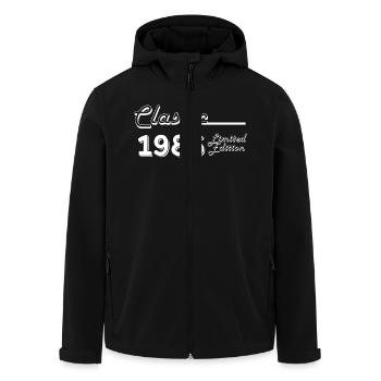 Classic 1986 Limited Edition - Men’s Recycled Softshell Jacket by Stanley/Stella - black - Front - AI Model Male 185 light (185cm)