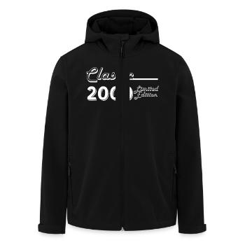 Classic 2000 Limited Edition - Men’s Recycled Softshell Jacket by Stanley/Stella - black - Front - AI Model Male 185 light (185cm)