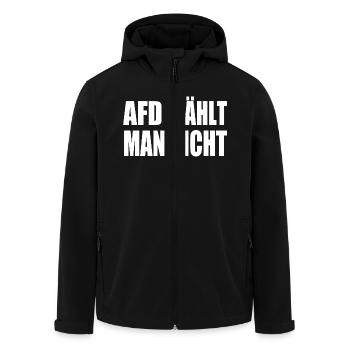 afd wählt man nicht - Recycelte Männer Softshell-Jacke von Stanley/Stella - Schwarz - Vorne - AI Model Male 185 light (185cm)
