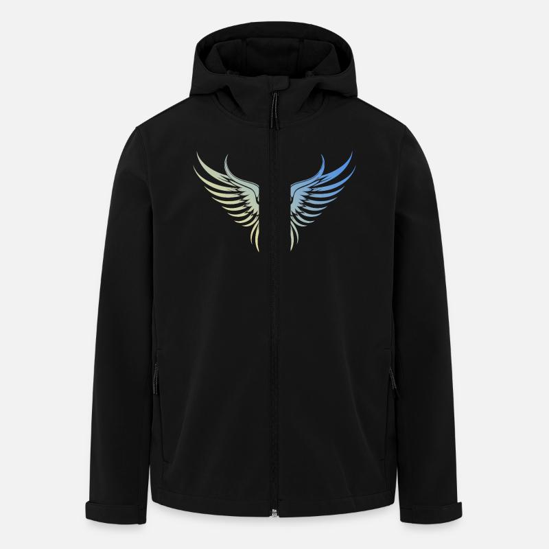 Flügel symbol - Recycelte Männer Softshell-Jacke von Stanley/Stella - Schwarz
