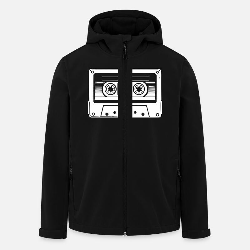 audio kassette - Recycelte Männer Softshell-Jacke von Stanley/Stella - Schwarz