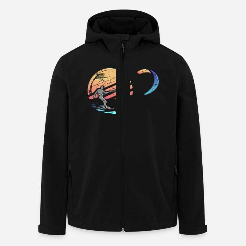Go Kite - Recycelte Männer Softshell-Jacke von Stanley/Stella - Schwarz