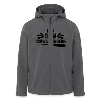 Team Schwarzenberg - Recycelte Männer Softshell-Jacke von Stanley/Stella - Schwarz - Vorne - AI Model Male 185 light (185cm)