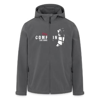 city of compton - Recycelte Männer Softshell-Jacke von Stanley/Stella - Schwarz - Vorne - AI Model Male 185 light (185cm)