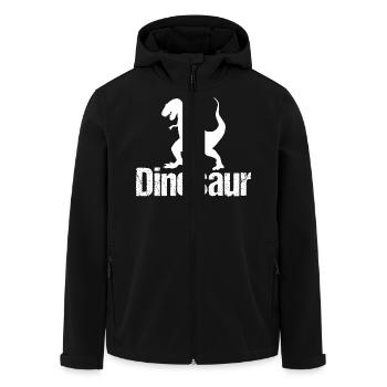Dinosaure - T-Rex - Tyrannosaure - Veste softshell homme en polyester recyclé Stanley/Stella - noir - Devant - AI Model Male 185 light (185cm)