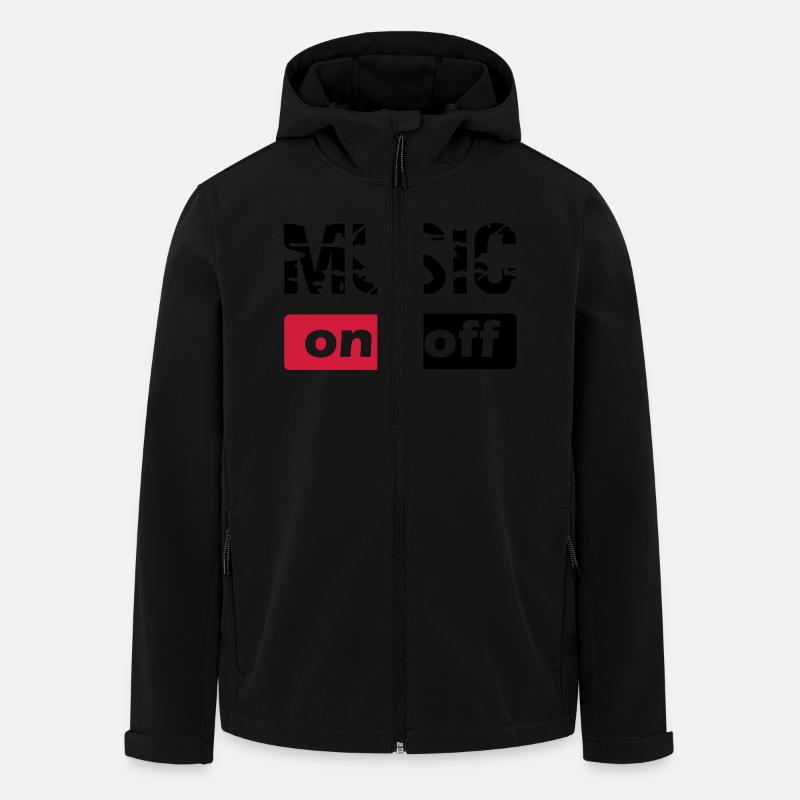 music - Recycelte Männer Softshell-Jacke von Stanley/Stella - Schwarz