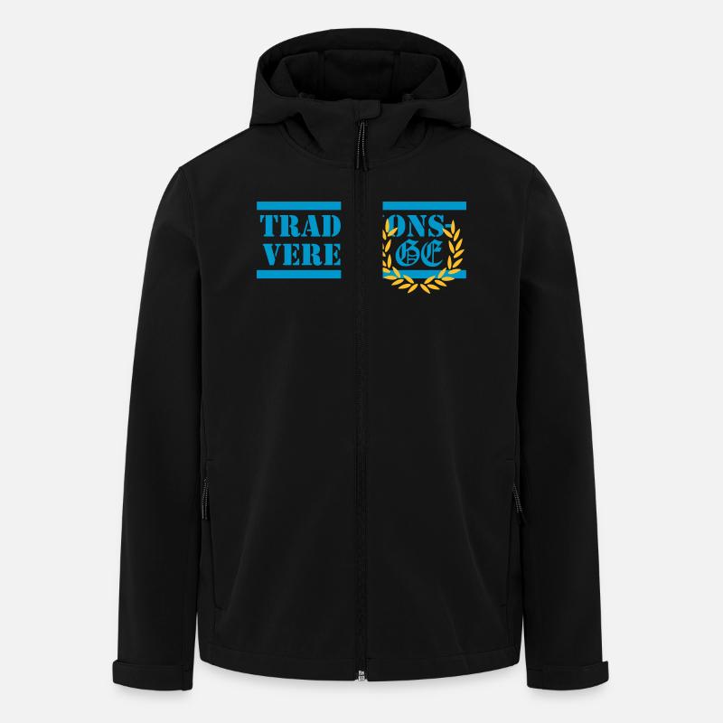 Traditionsverein - Recycelte Männer Softshell-Jacke von Stanley/Stella - Schwarz