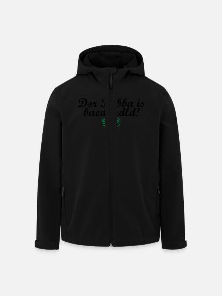 Dor Babba is bäduhdld - Recycelte Männer Softshell-Jacke von Stanley/Stella - Schwarz
