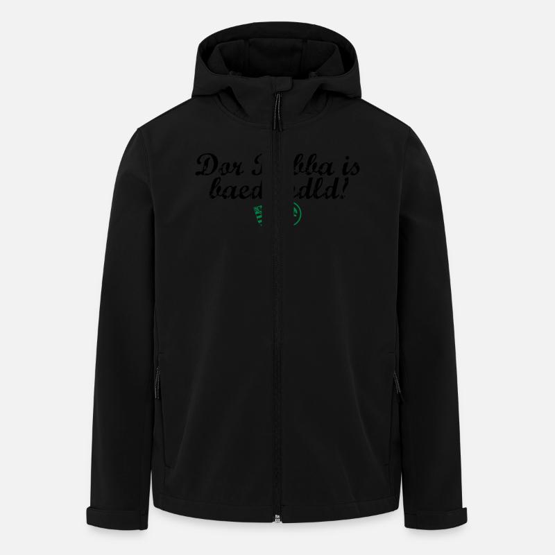 Dor Babba is bäduhdld - Recycelte Männer Softshell-Jacke von Stanley/Stella - Schwarz