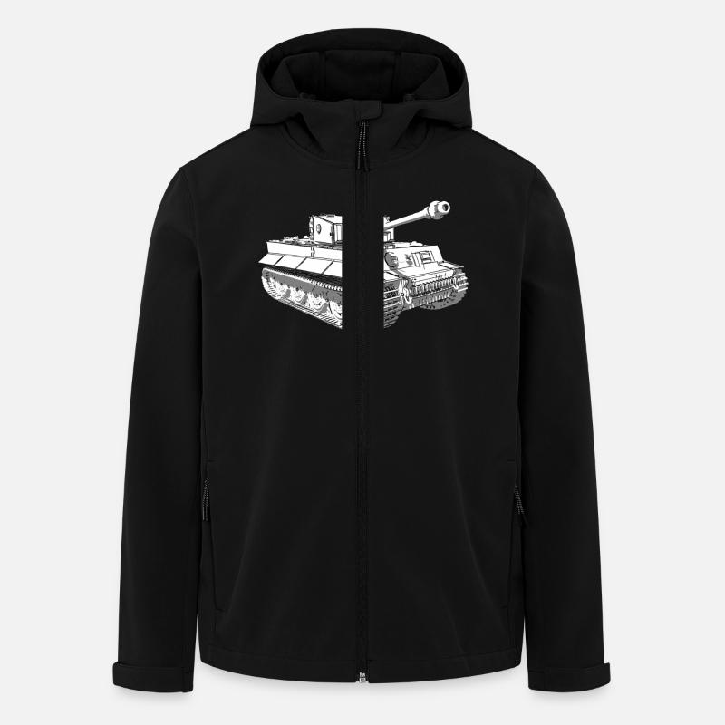 KAMPFPANZER TIGER - Recycelte Männer Softshell-Jacke von Stanley/Stella - Schwarz