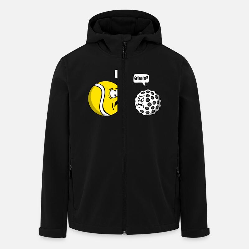 Tennis vs Golf - Recycelte Männer Softshell-Jacke von Stanley/Stella - Schwarz