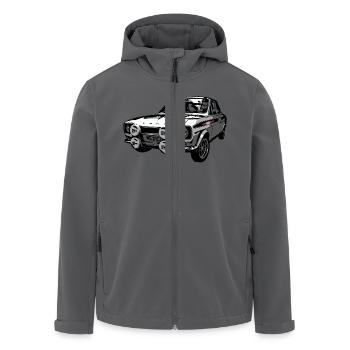 Mk1 Escort - Men’s Recycled Softshell Jacket by Stanley/Stella - black - Front - AI Model Male 185 light (185cm)