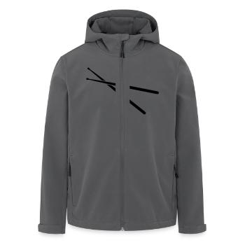 Drum Sticks - Recycelte Männer Softshell-Jacke von Stanley/Stella - Schwarz - Vorne - AI Model Male 185 light (185cm)
