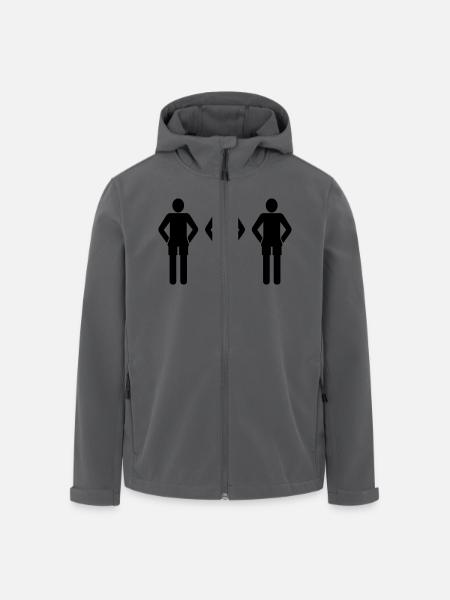 3schwarz - Recycelte Männer Softshell-Jacke von Stanley/Stella - Schwarz