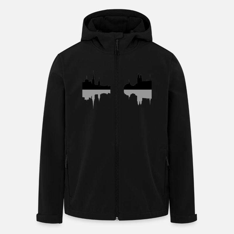 zürich - Recycelte Männer Softshell-Jacke von Stanley/Stella - Schwarz