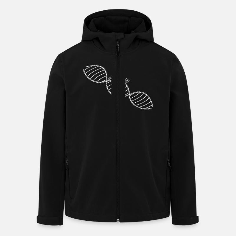 DNA fahrrad weiß - Recycelte Männer Softshell-Jacke von Stanley/Stella - Schwarz