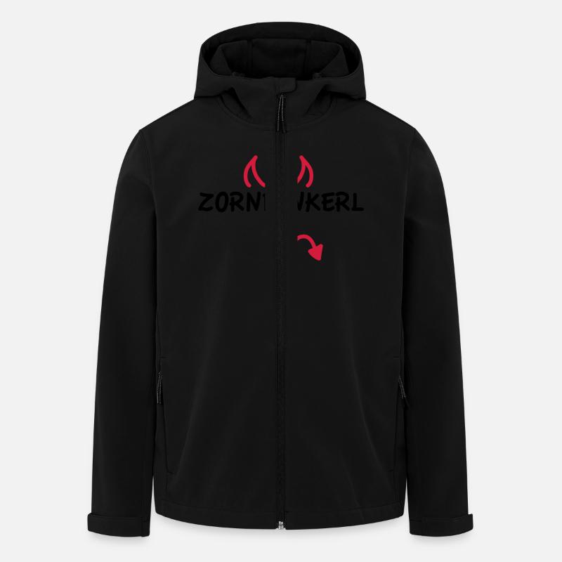 Zornbinkerl - Veste softshell homme en polyester recyclé Stanley/Stella - noir
