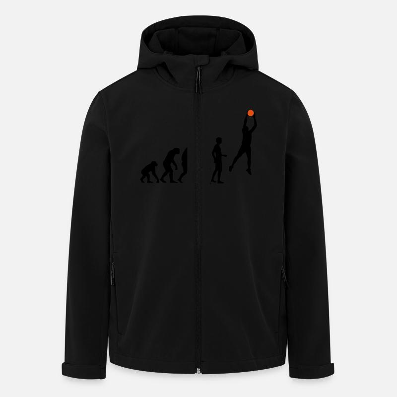evolution_basketball_072011_a_2c - Recycelte Männer Softshell-Jacke von Stanley/Stella - Schwarz