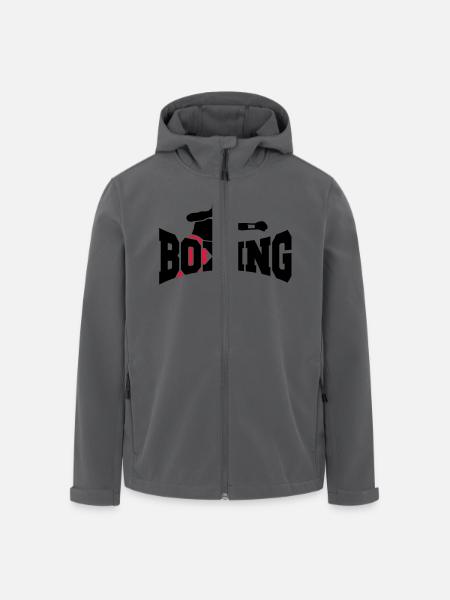 boxing II - Veste softshell homme en polyester recyclé Stanley/Stella - noir