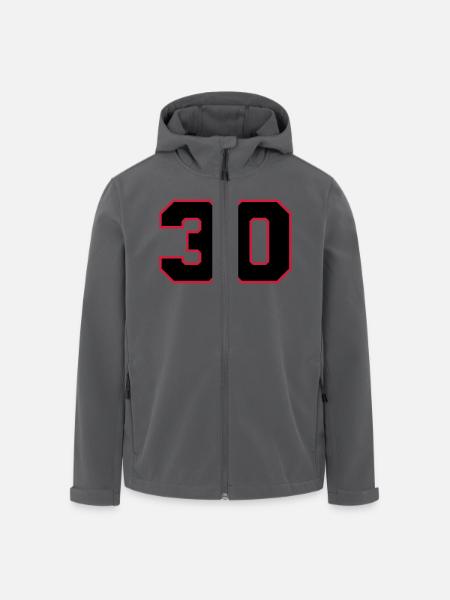 number30 - Recycelte Männer Softshell-Jacke von Stanley/Stella - Schwarz