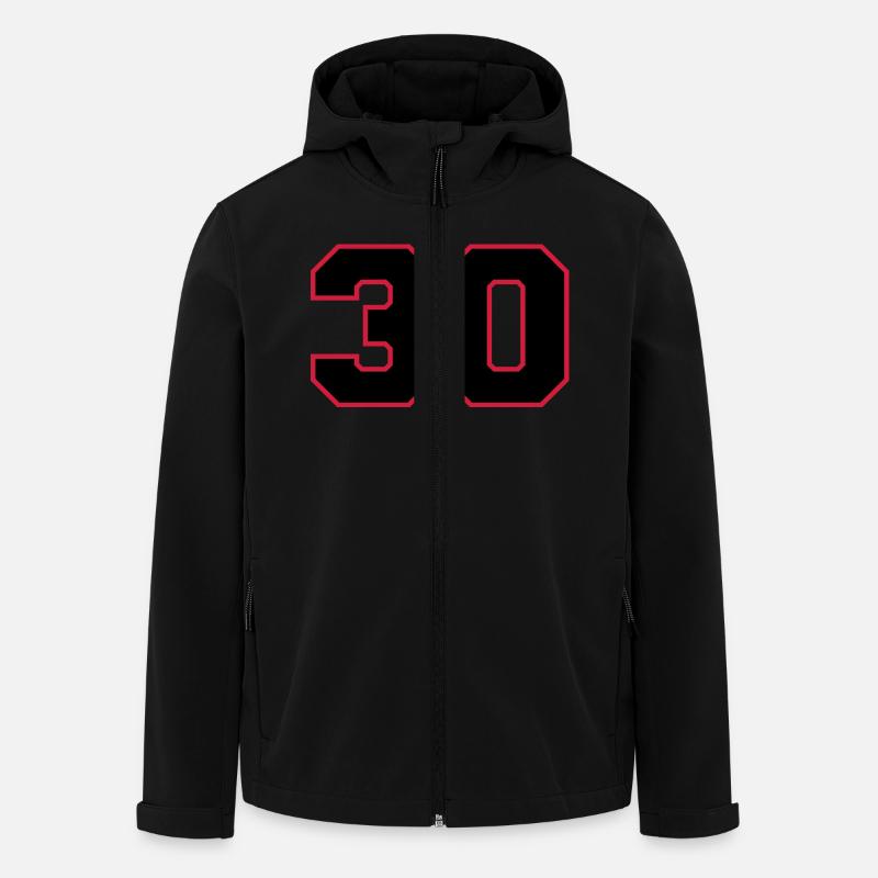 number30 - Recycelte Männer Softshell-Jacke von Stanley/Stella - Schwarz