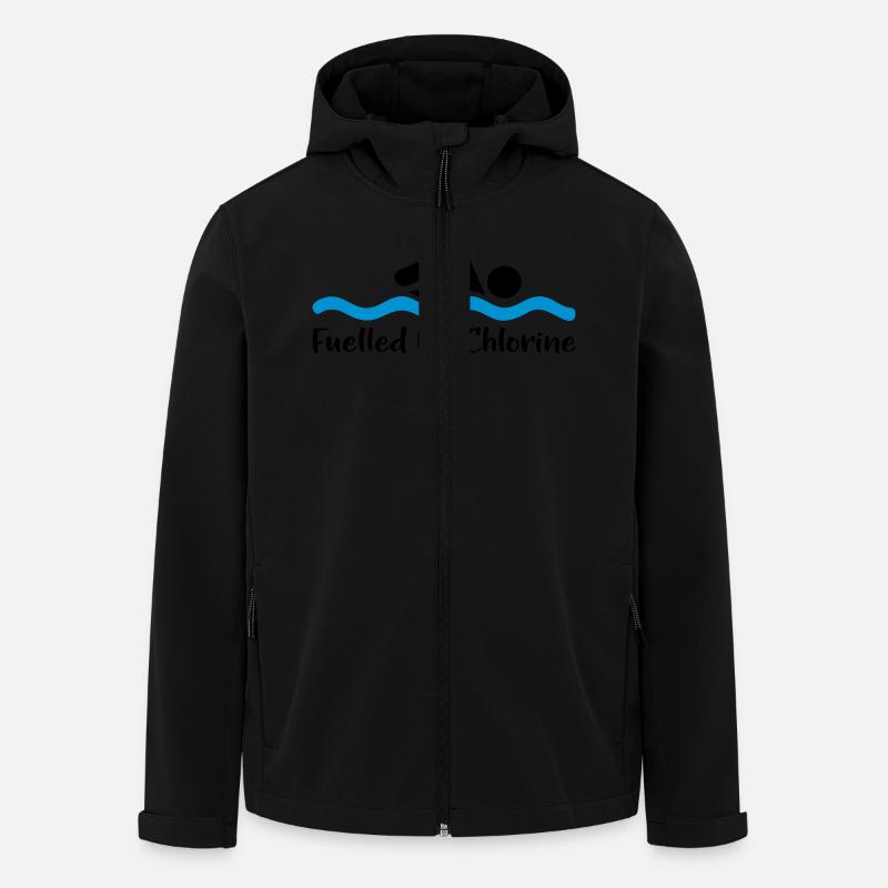 schwimmen - Recycelte Männer Softshell-Jacke von Stanley/Stella - Schwarz