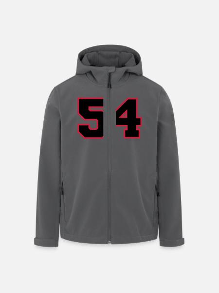 number54 - Recycelte Männer Softshell-Jacke von Stanley/Stella - Schwarz