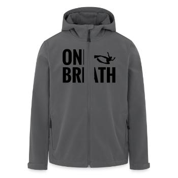 One Breath Freedive Apnea - Recycelte Männer Softshell-Jacke von Stanley/Stella - Schwarz - Vorne - AI Model Male 185 light (185cm)