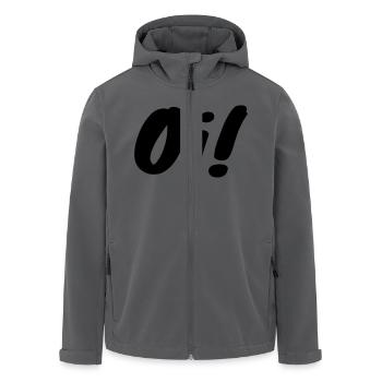 oi! - Recycelte Männer Softshell-Jacke von Stanley/Stella - Schwarz - Vorne - AI Model Male 185 light (185cm)