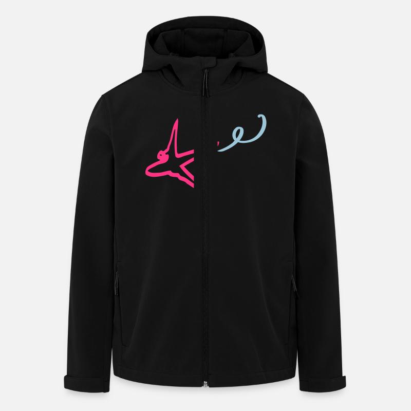 aviation_airplane - Recycelte Männer Softshell-Jacke von Stanley/Stella - Schwarz