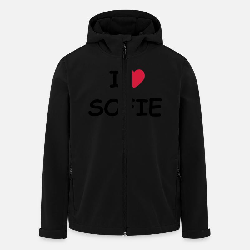 I love Sofie - Men’s Recycled Softshell Jacket by Stanley/Stella - black