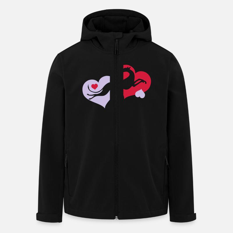 Lévrier Valentin - Veste softshell homme en polyester recyclé Stanley/Stella - noir