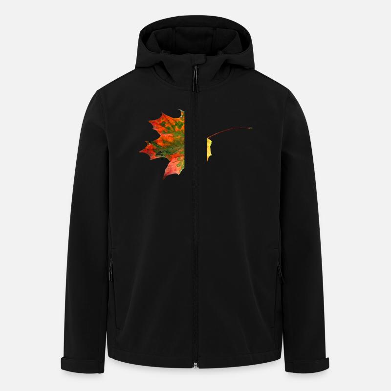 Colorful leaf - autumn - Men’s Recycled Softshell Jacket by Stanley/Stella - black