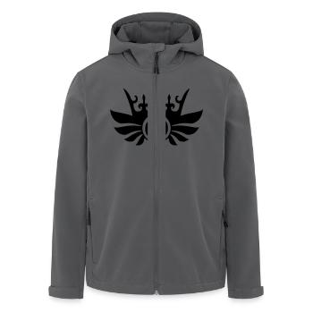 60 - Veste softshell homme en polyester recyclé Stanley/Stella - noir - Devant - AI Model Male 185 light (185cm)