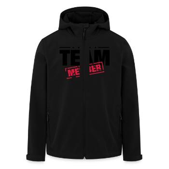 team_member_qb2 - Veste softshell homme en polyester recyclé Stanley/Stella - noir - Devant - AI Model Male 185 light (185cm)